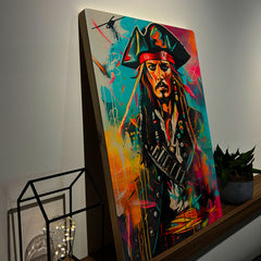 Quadro Decorativo - Colorfull Jack Sparrow 50 x 33 cm - Muralist Decor