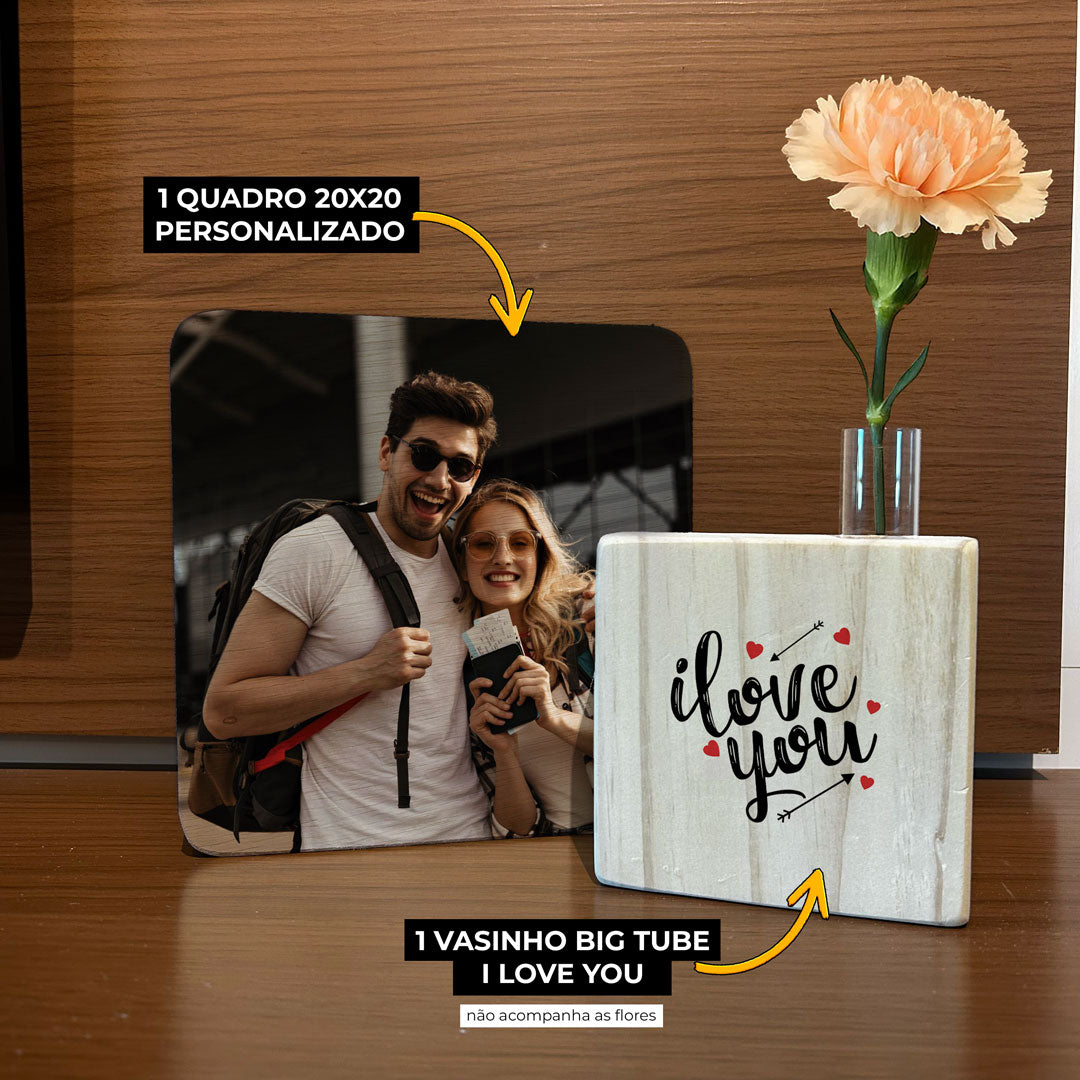 Quadro Decorativo Personalizado - Kit Dia dos namorados Pra Sempre Nós