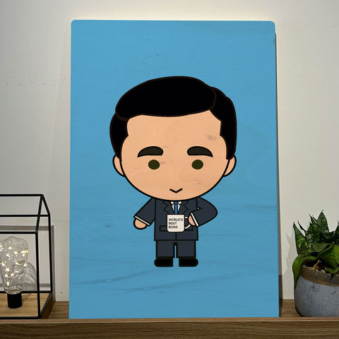 Quadro Decorativo - Michael Scott- The Office 50 x 33 cm - Muralist Decor