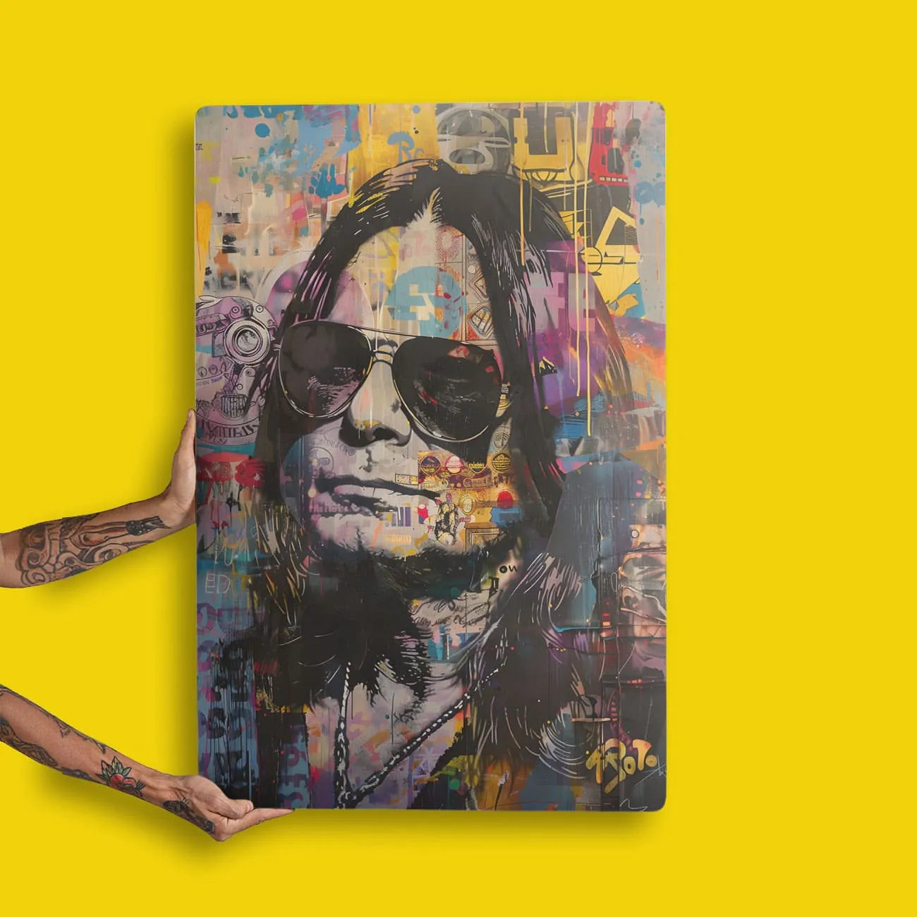 Quadro Decorativo - Colorfull Ozzy Ousbourne