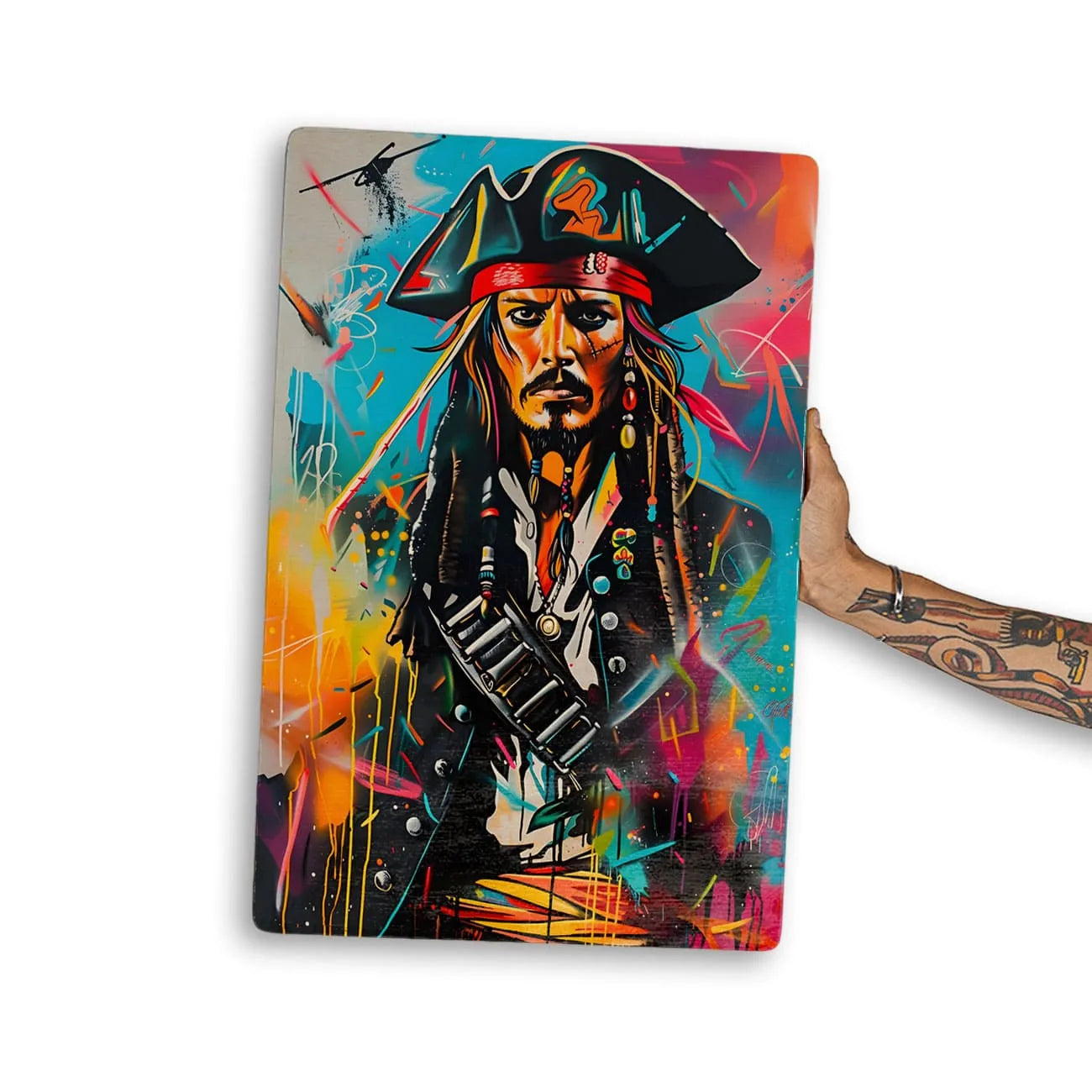 Quadro Decorativo - Colorfull Jack Sparrow