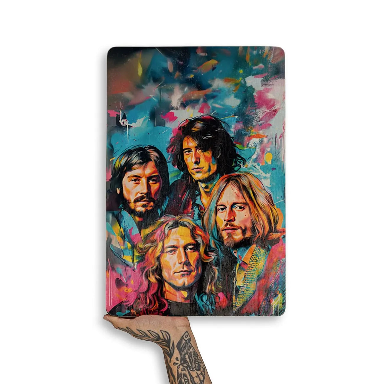 Quadro Decorativo - Colorfull Led Zeppelin