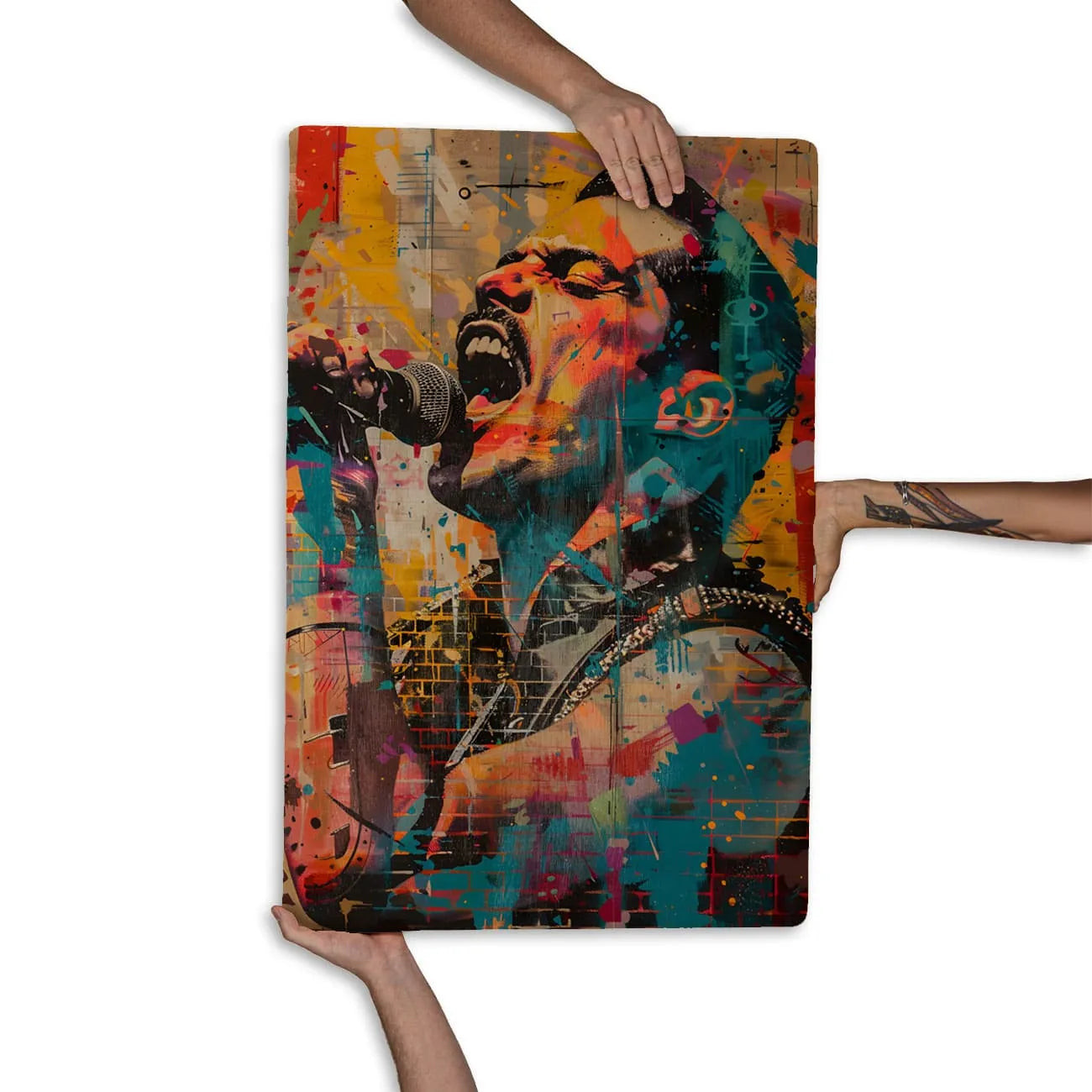 Quadro Decorativo - Colorfull Freddie Mercury