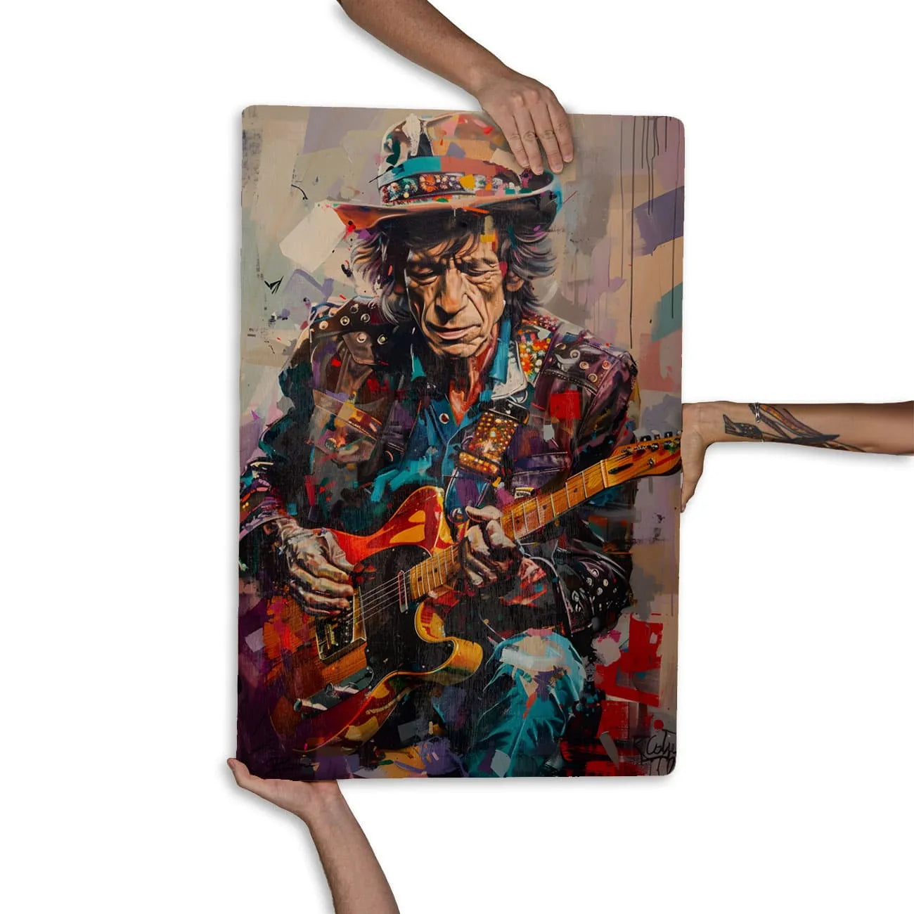 Quadro Decorativo - Colorfull Rolling Stones