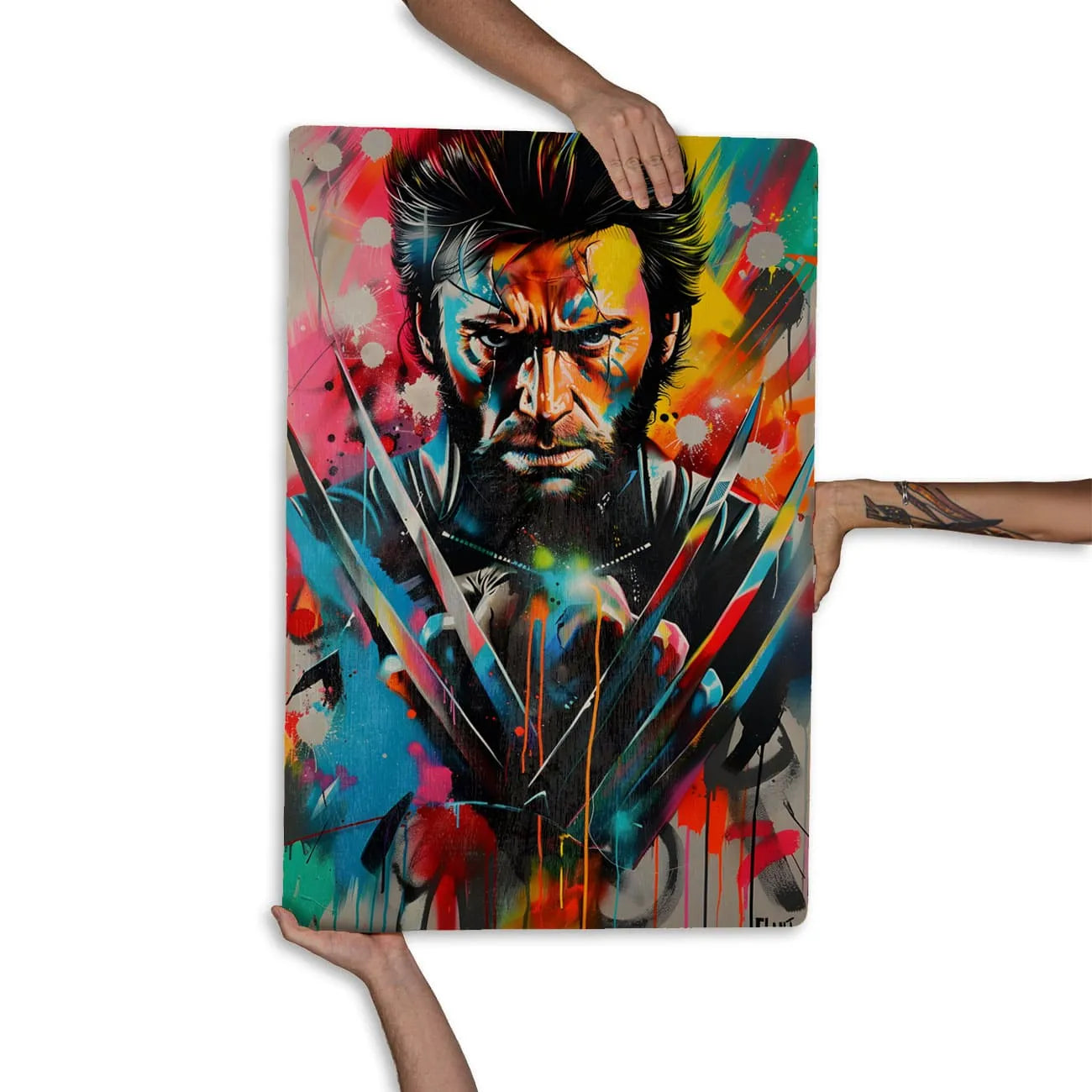 Quadro Decorativo - Colorfull Wolverine
