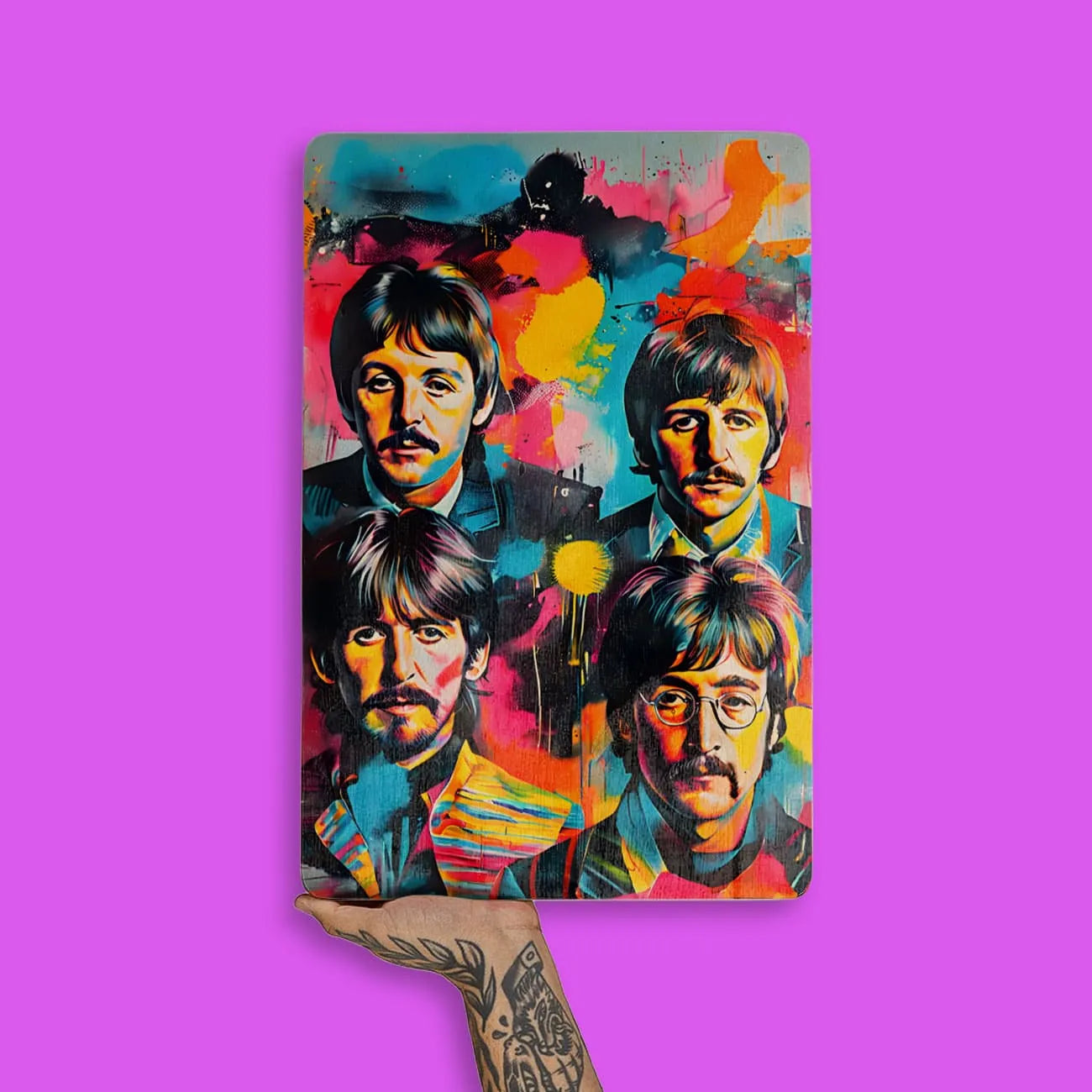 Quadro Decorativo - Colorfull Beatles 2