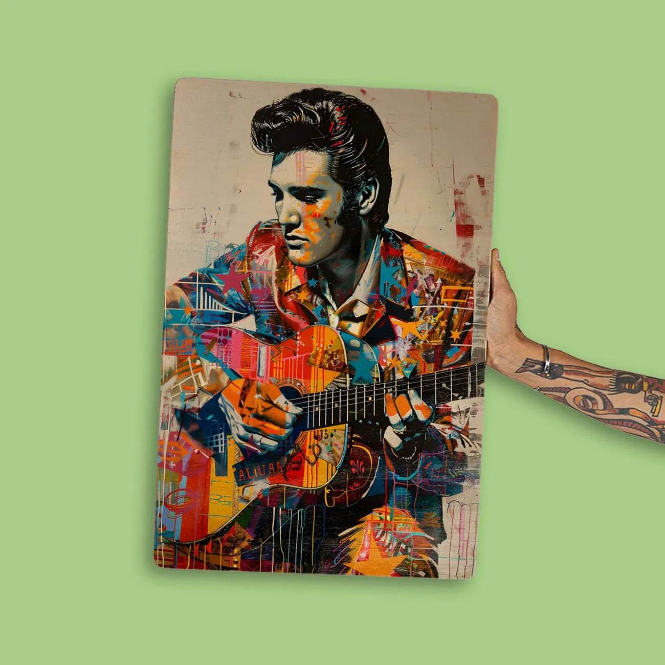 Quadro Decorativo - Colorfull Elvis Presley