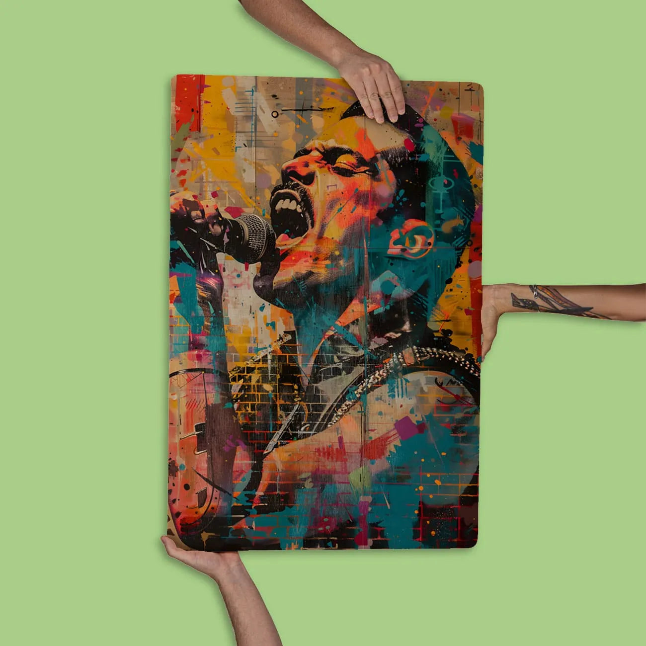 Quadro Decorativo - Colorfull Freddie Mercury