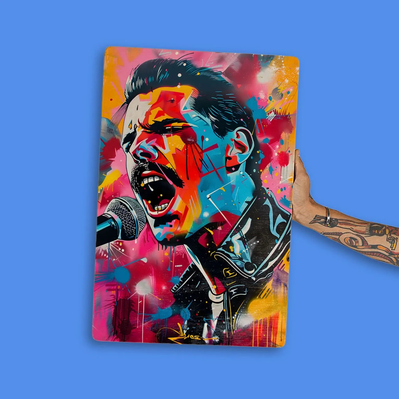 Quadro Decorativo - Colorfull Freddie Mercury 2