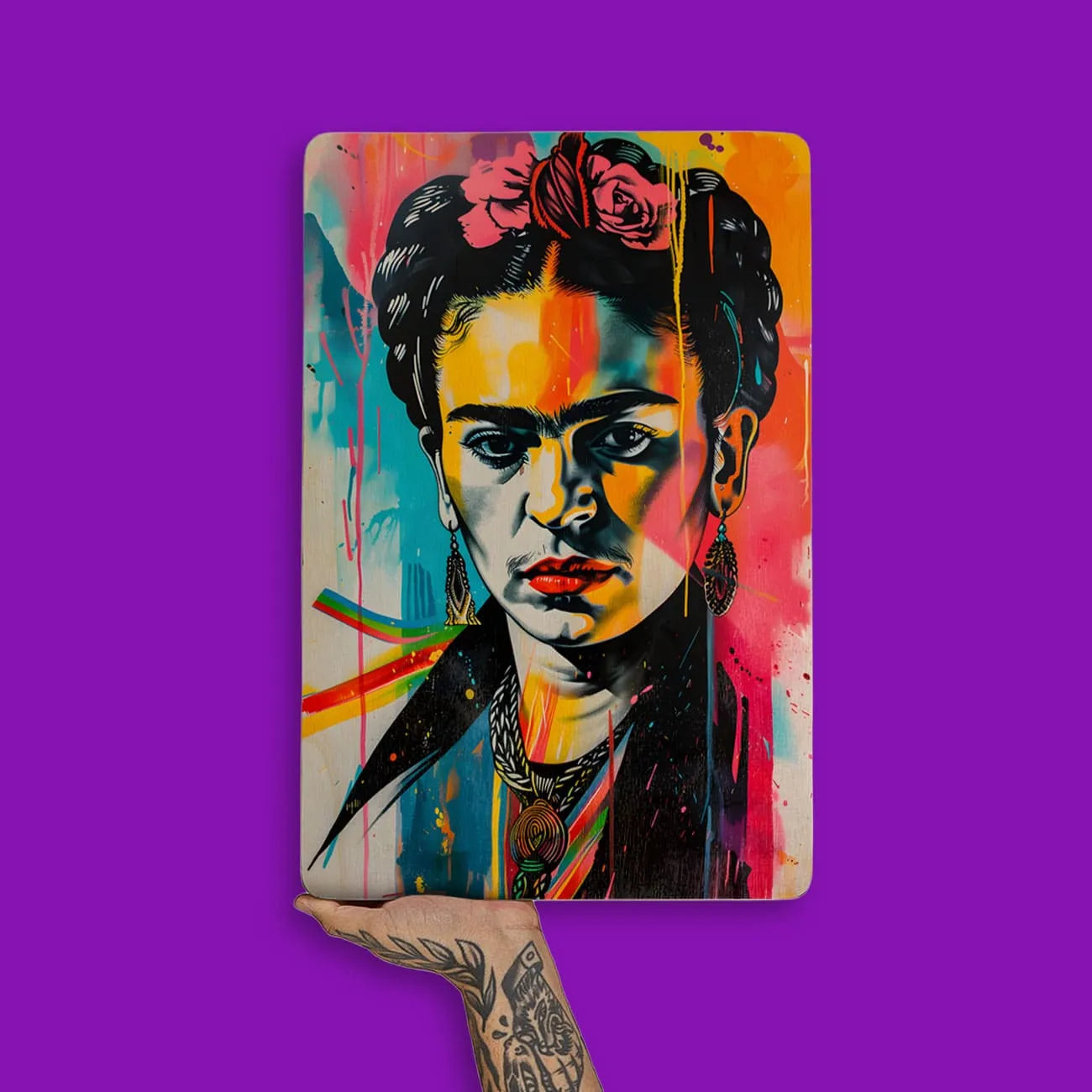 Quadro Decorativo - Colorfull Frida Kahlo