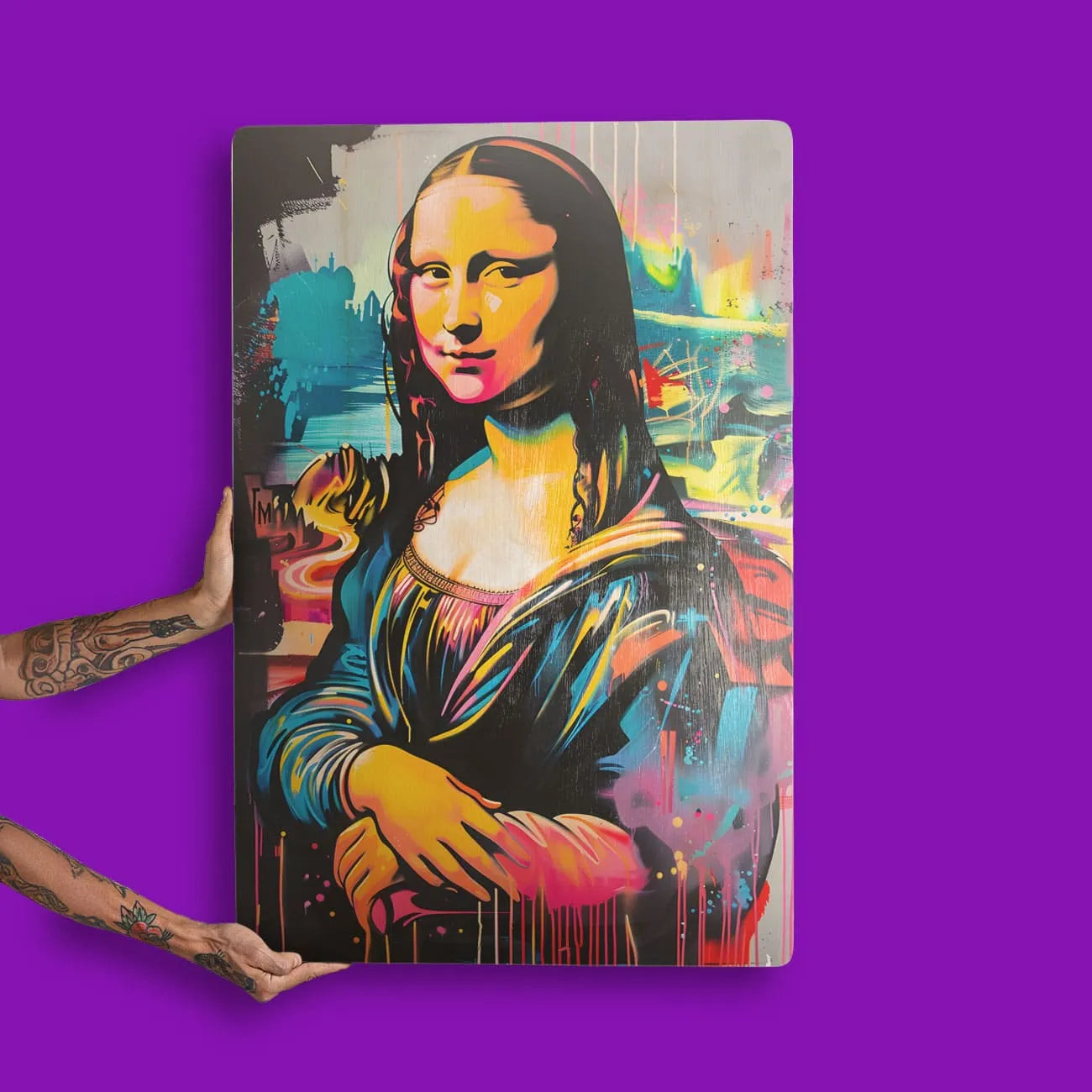 Quadro Decorativo - Colorfull Monalisa