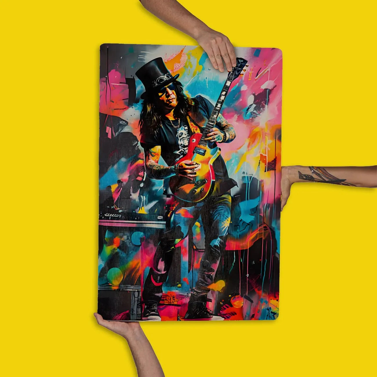 Quadro Decorativo - Colorfull Slash Guns N Roses