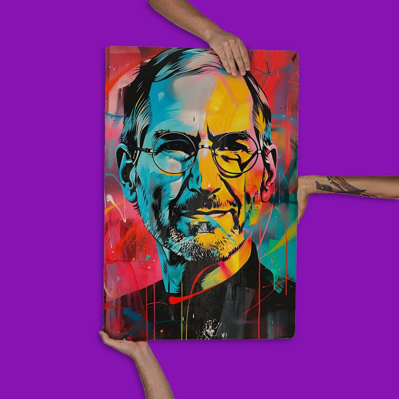 Quadro Decorativo - Colorfull Steve Jobs