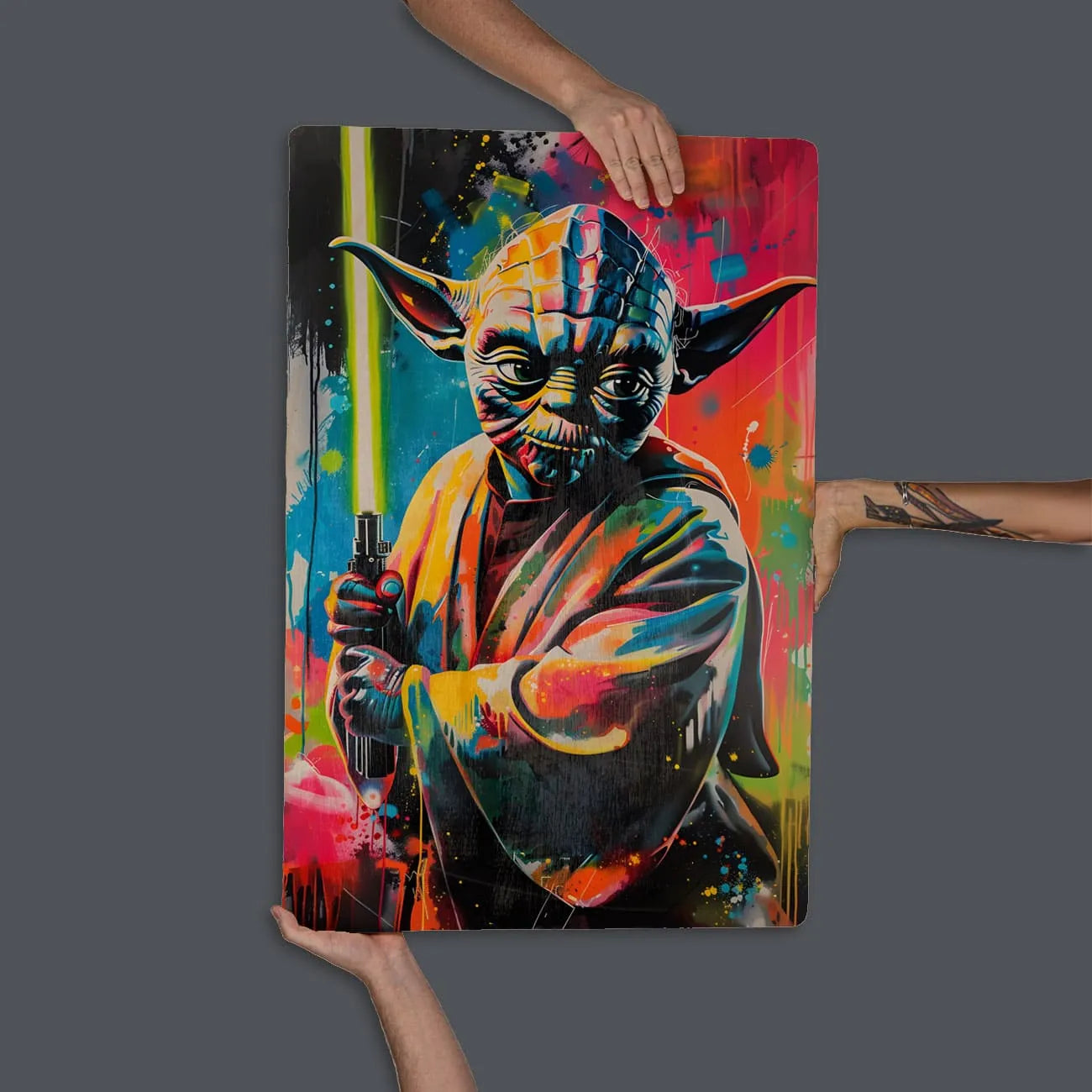 Quadro Decorativo - Colorfull Yoda