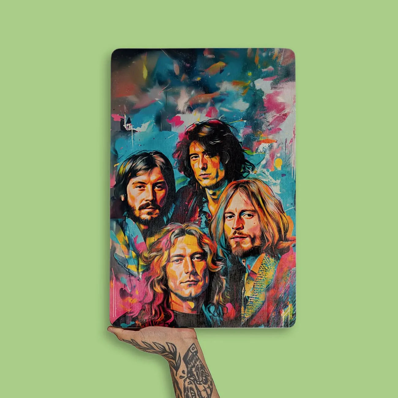 Quadro Decorativo - Colorfull Led Zeppelin
