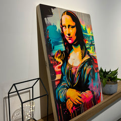 Quadro Decorativo - Colorfull Monalisa 50 x 33 cm - Muralist Decor