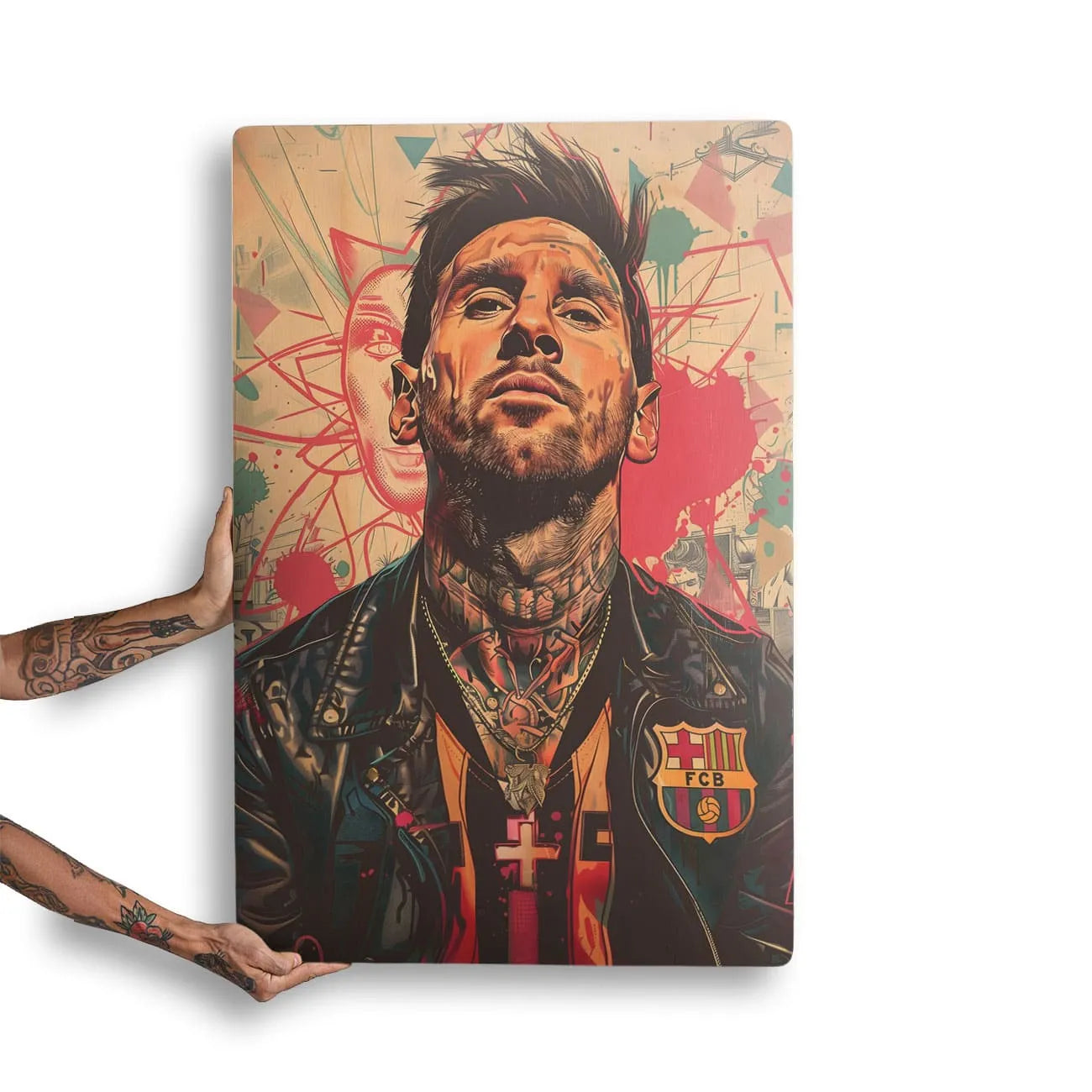Quadro Decorativo - Lionel Messi Punk