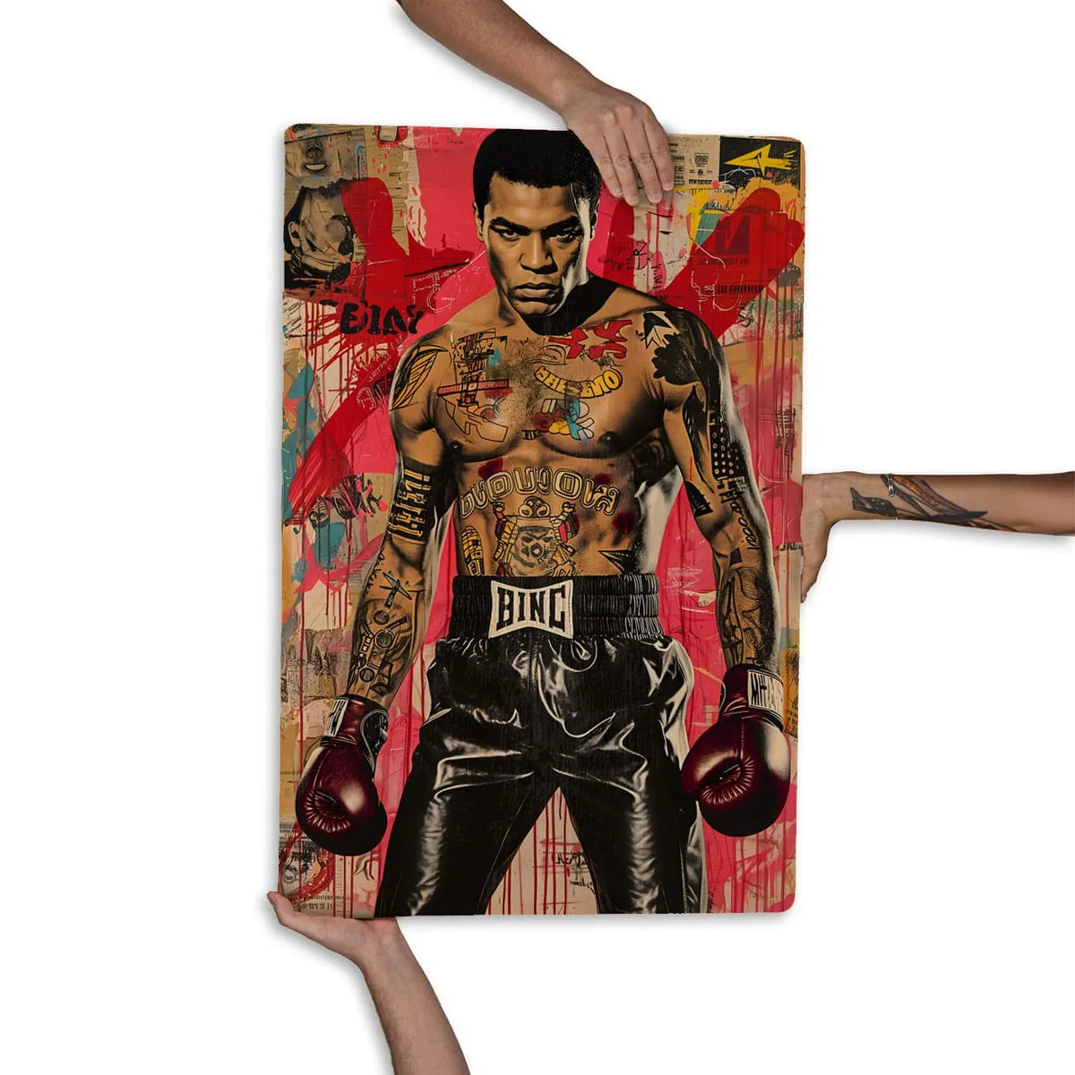 Muhammad Punk Quadro Decorativo - Muhammad Ali Punk – Muralist Decor