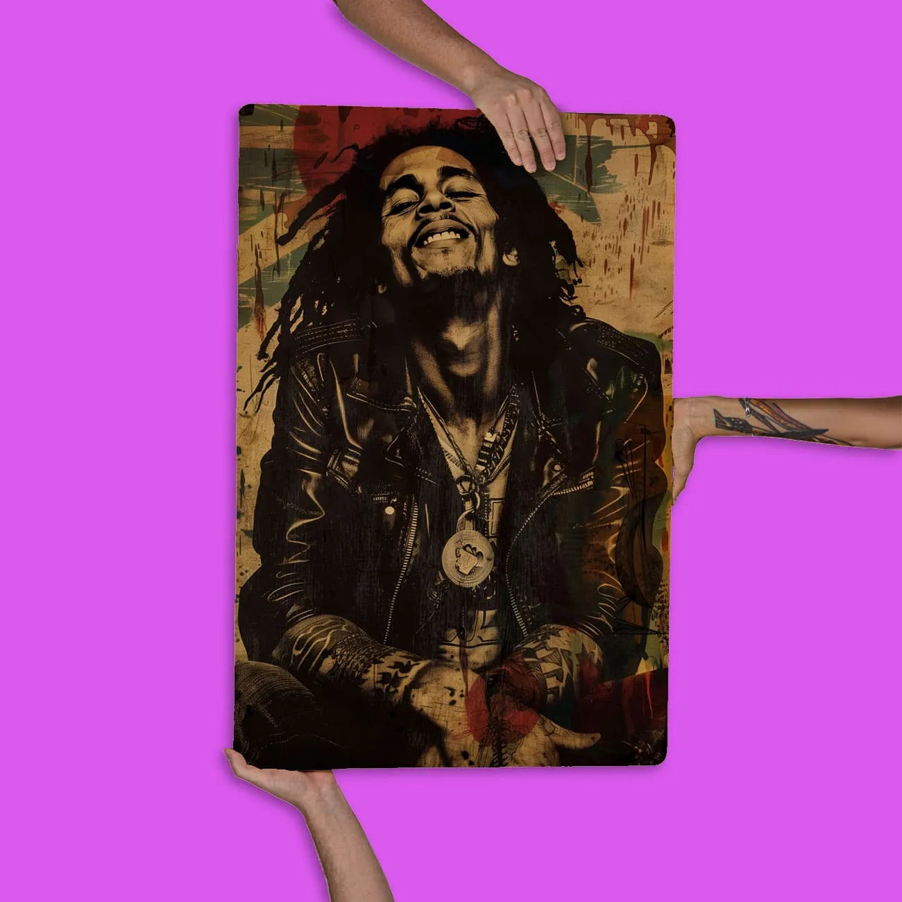Quadro Decorativo - Bob Marley Punk
