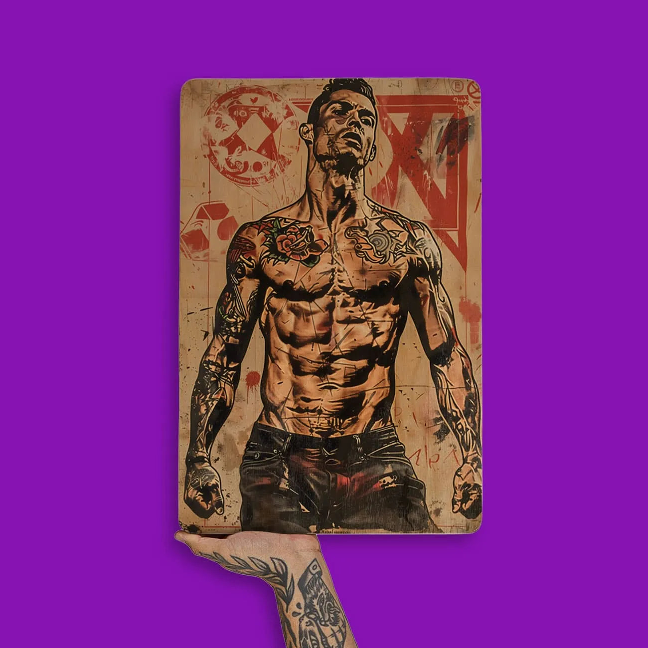 Quadro Decorativo - Cristiano Ronaldo Punk