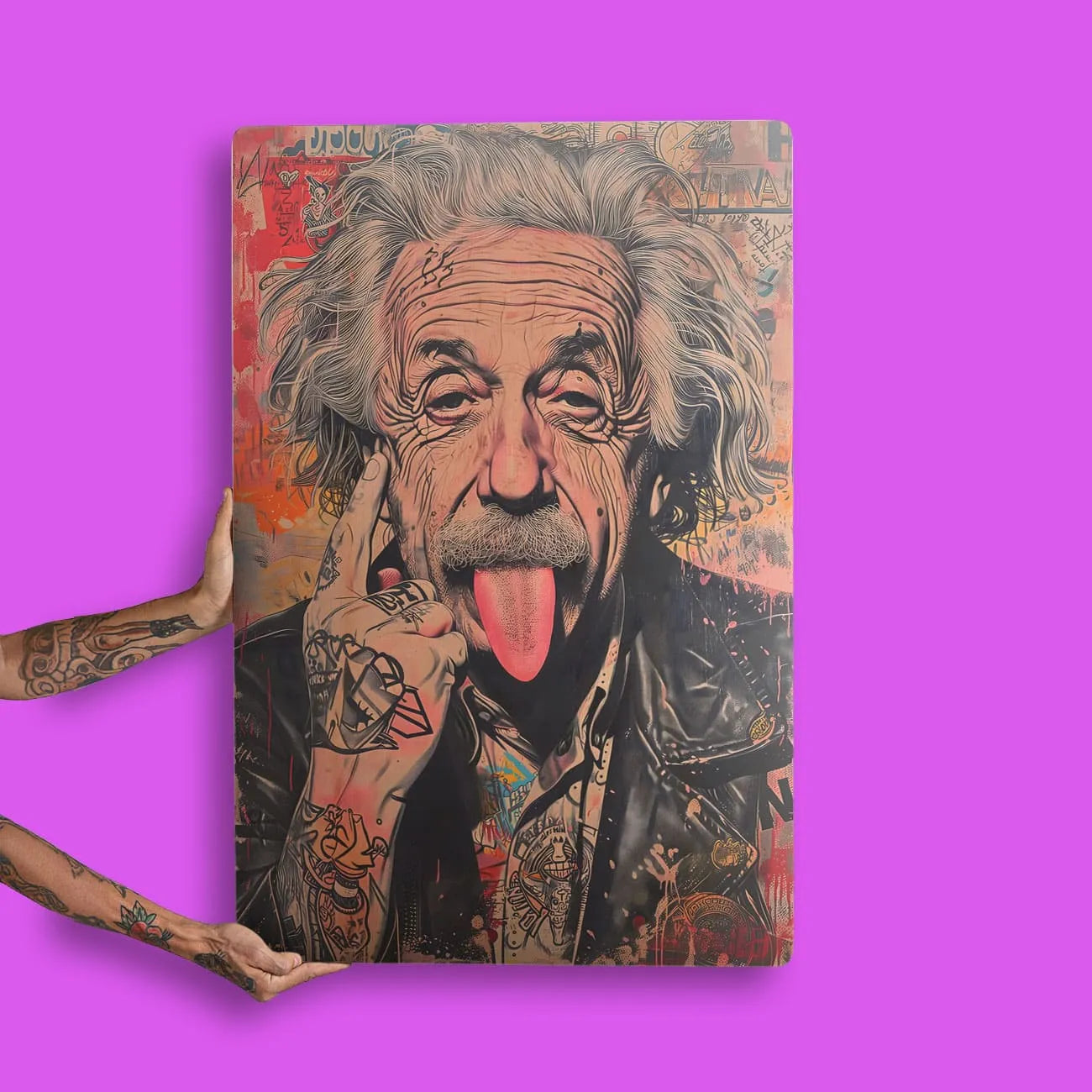 Quadro Decorativo - Albert Einstein Punk