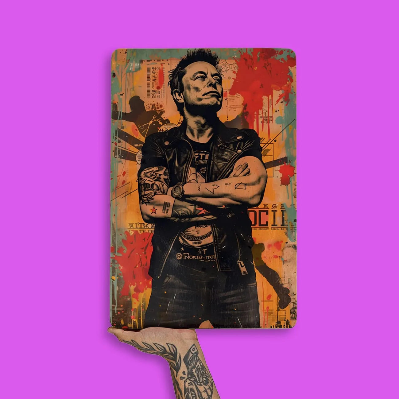 Quadro Decorativo - Elon Musk Punk