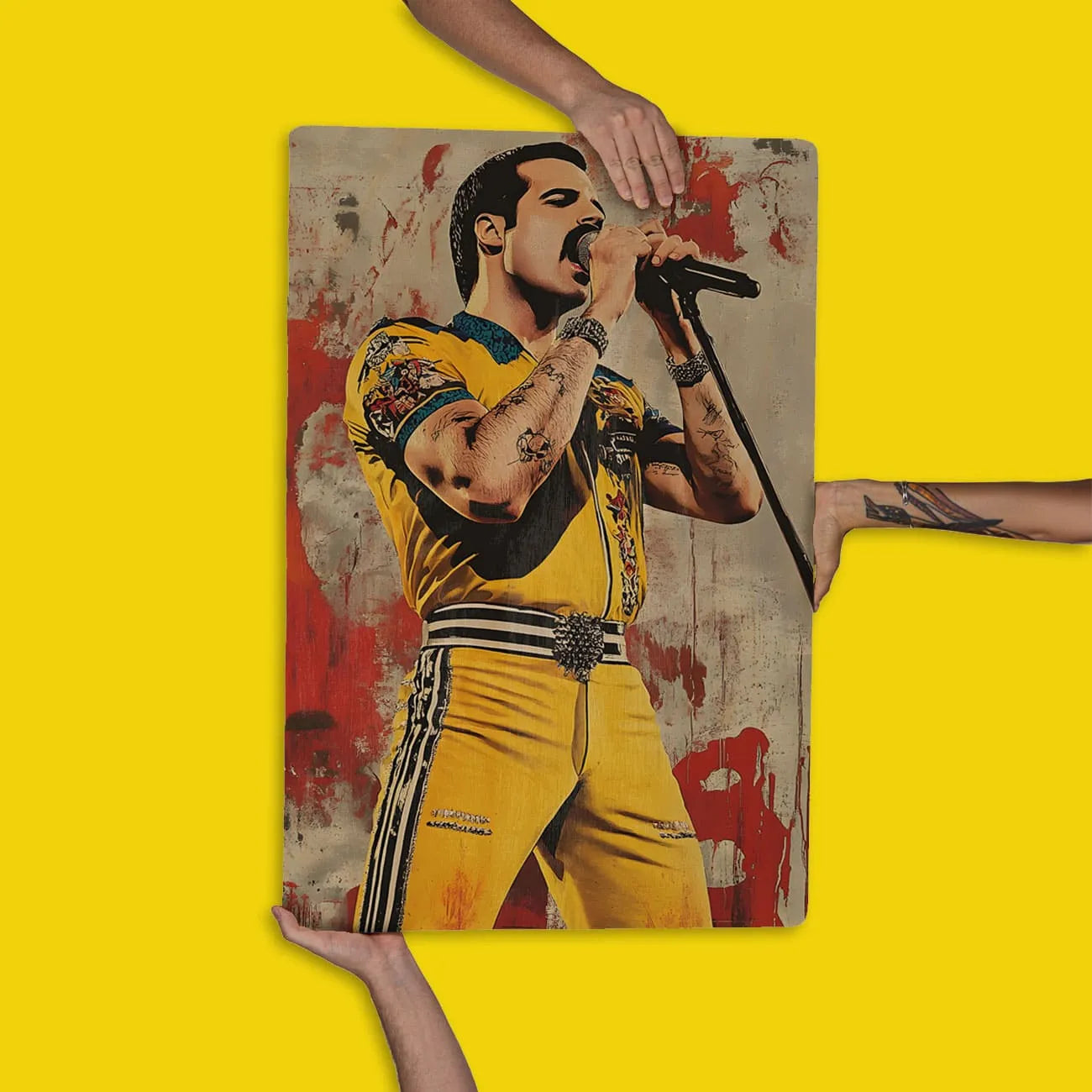 Quadro Decorativo - Freddie Mercury Punk