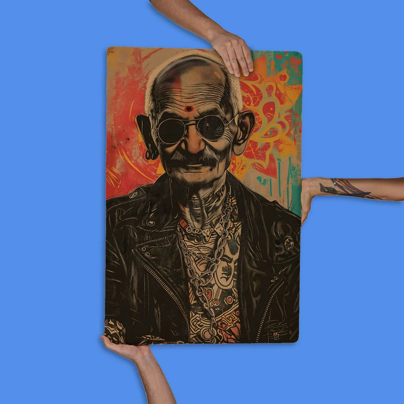 Quadro Decorativo - Ghandi Punk