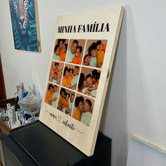 Quadro Decorativo - Família Amor infinito Personalizado 50x33 cm - Muralist Decor