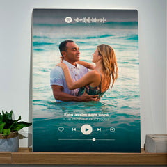 Quadro Decorativo - Spotify Valentines Personalizado 50 x 33 cm - Muralist Decor