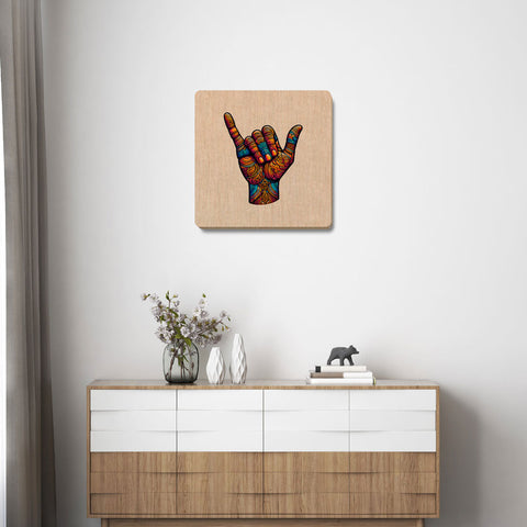 Quadro Decorativo - Mão Hangloose 20 x 20 cm - Muralist Decor