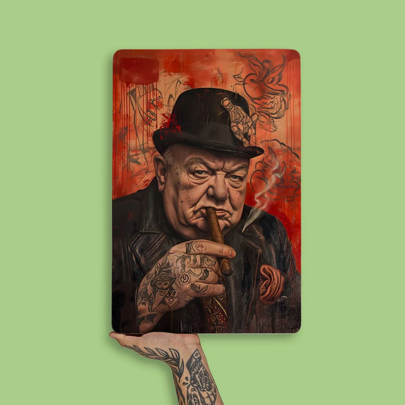 Quadro Decorativo - Winston Churchill Punk