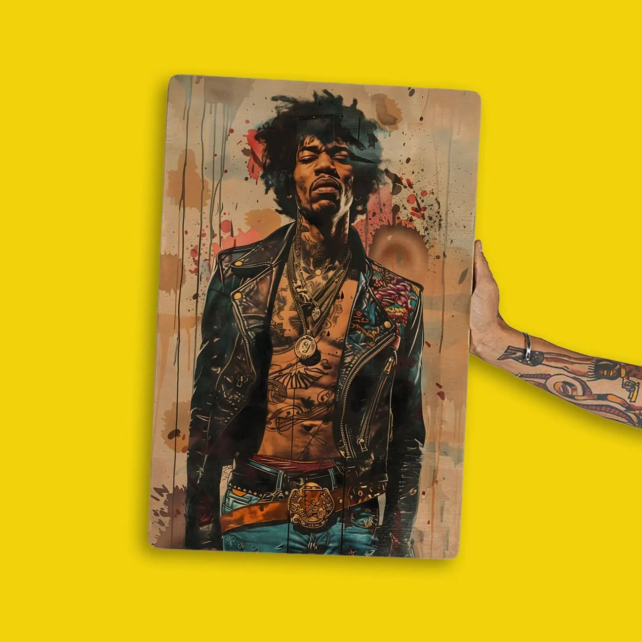 Quadro Decorativo - Jimi Hendrix Punk