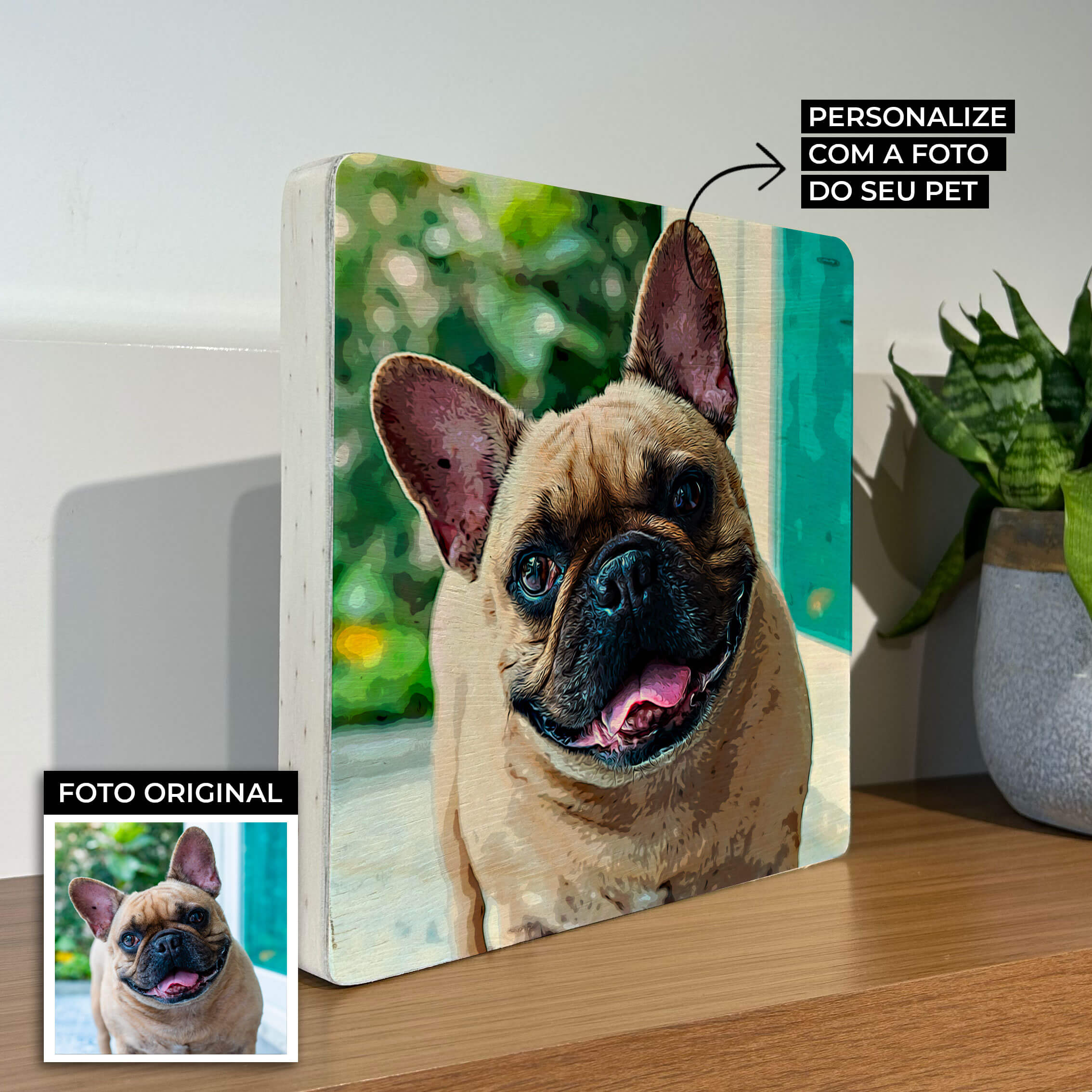 Quadro Decorativo - Pet Art - Modelo Foto - Personalizado - Muralist Decor