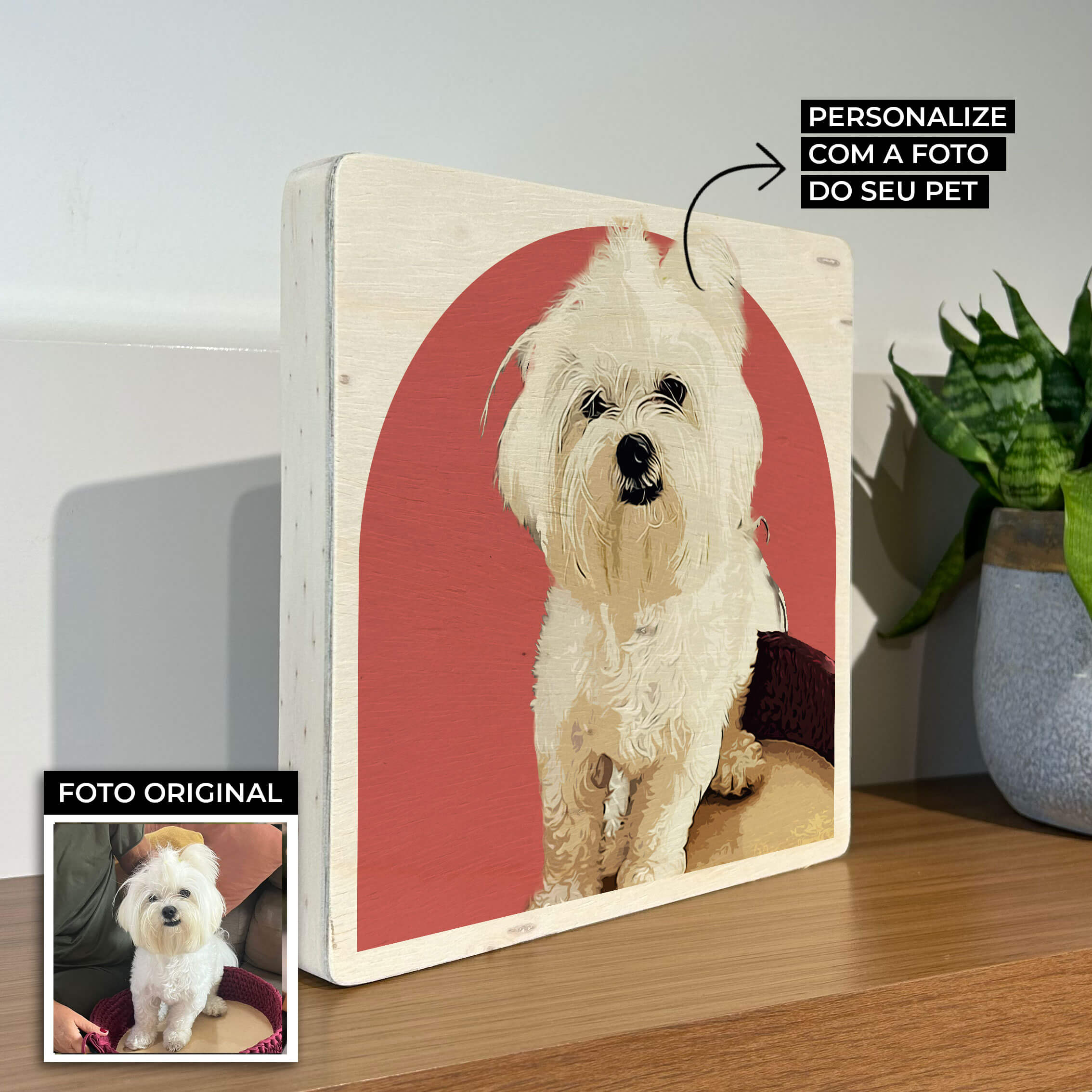 Quadro Decorativo - Pet Art - Modelo Janela - Personalizado - Muralist Decor