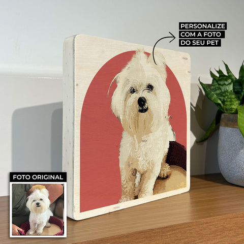 Quadro Decorativo - Pet Art - Modelo Janela - Personalizado - Muralist Decor