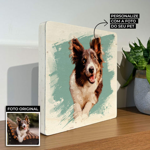 Quadro Decorativo - Pet Art - Modelo Splash - Personalizado - Muralist Decor