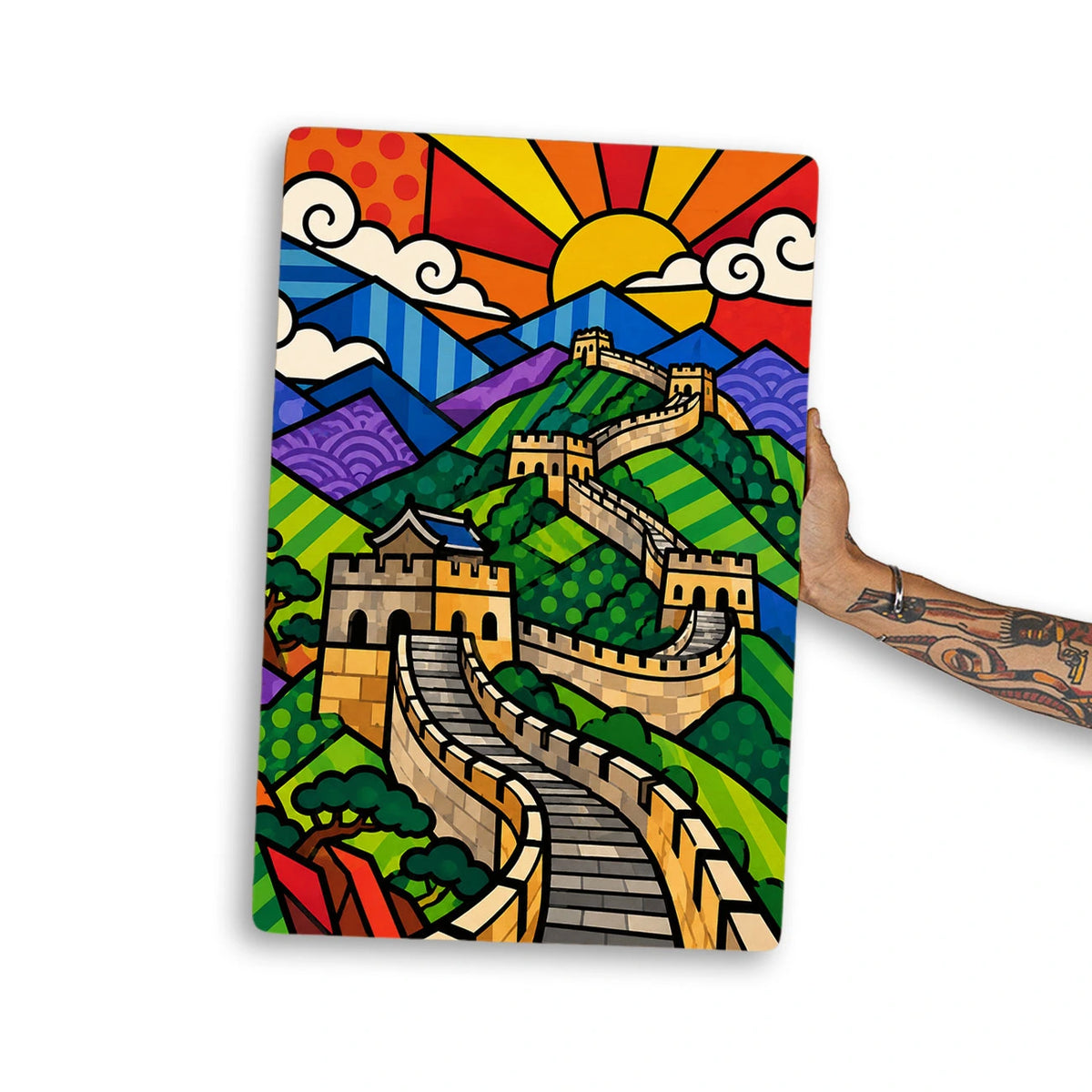 Quadro Decorativo - Muralha da China Cores