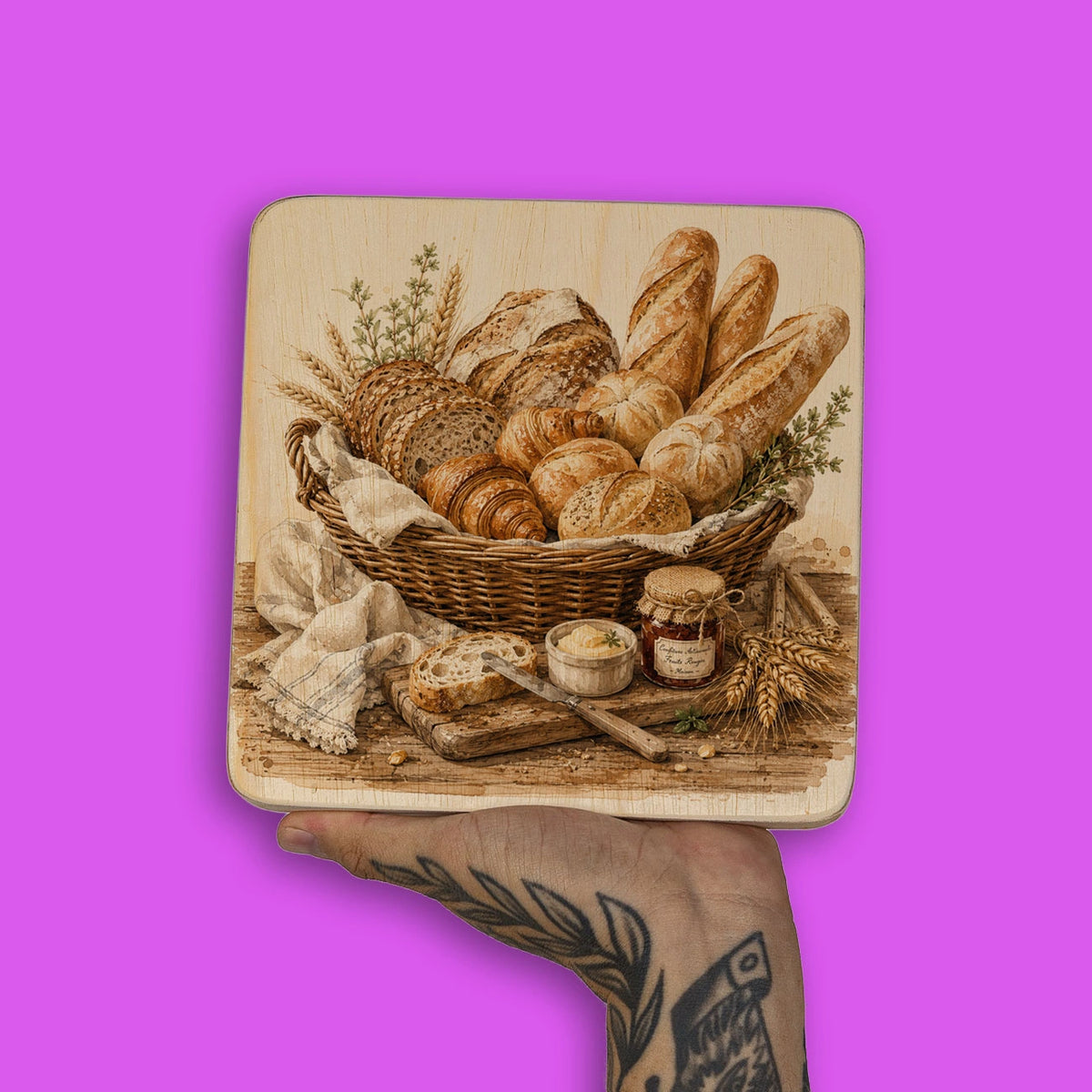 Quadro Decorativo  - Pães