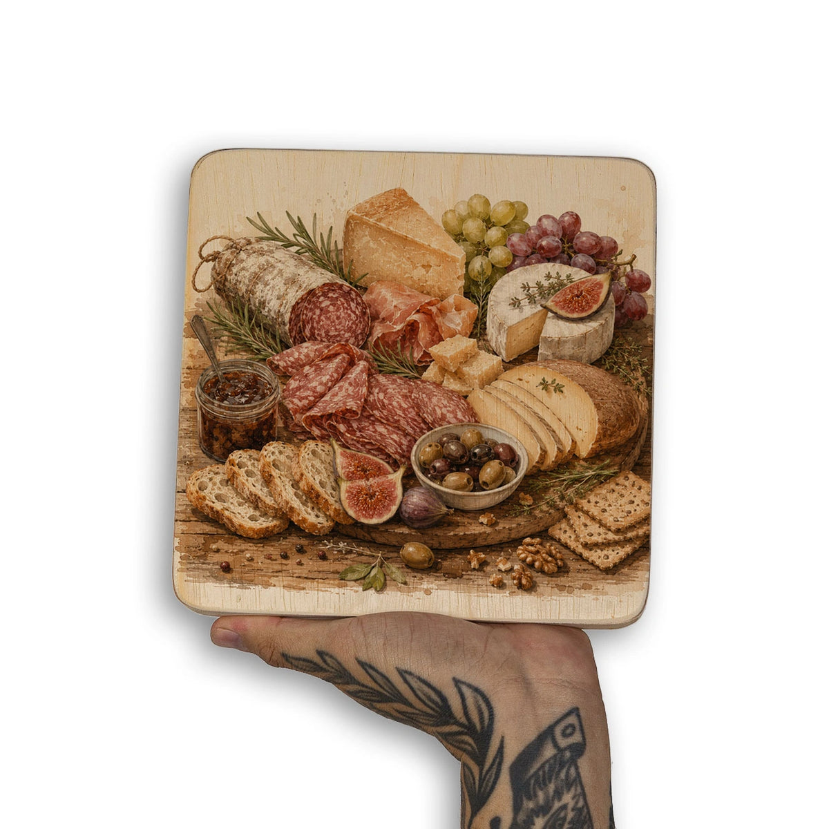 Quadro Decorativo  - Salames e Queijos
