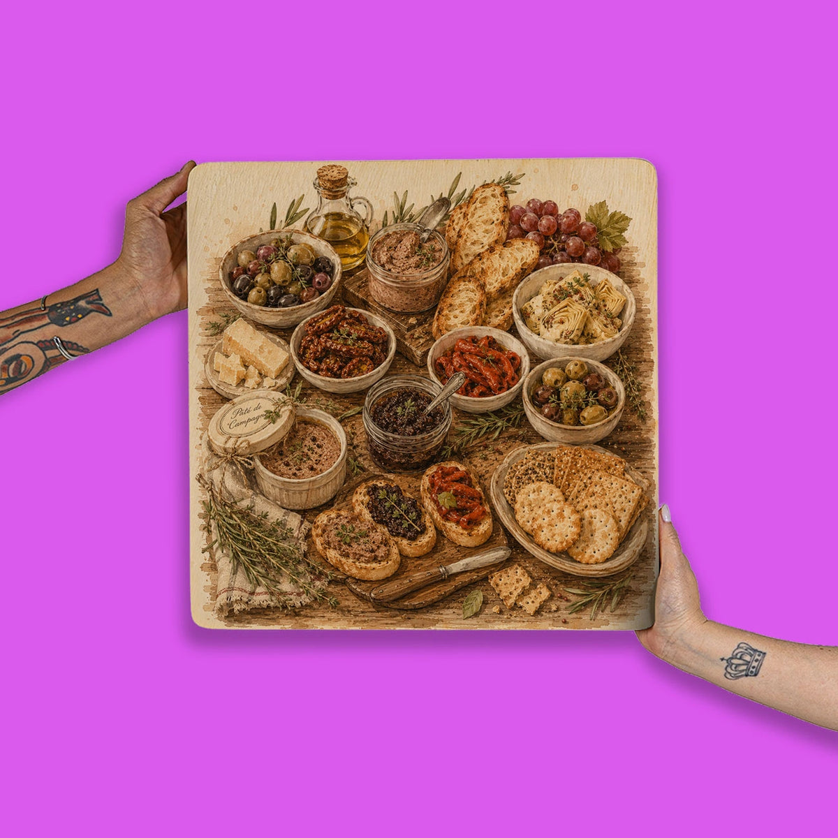Quadro Decorativo  - Tabua de Pães