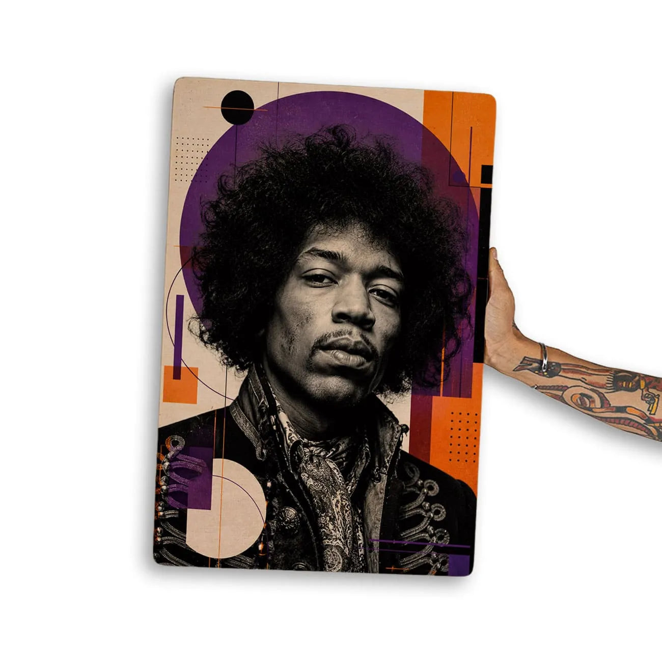 Quadro Decorativo - Jimi Hendrix Bauhaus