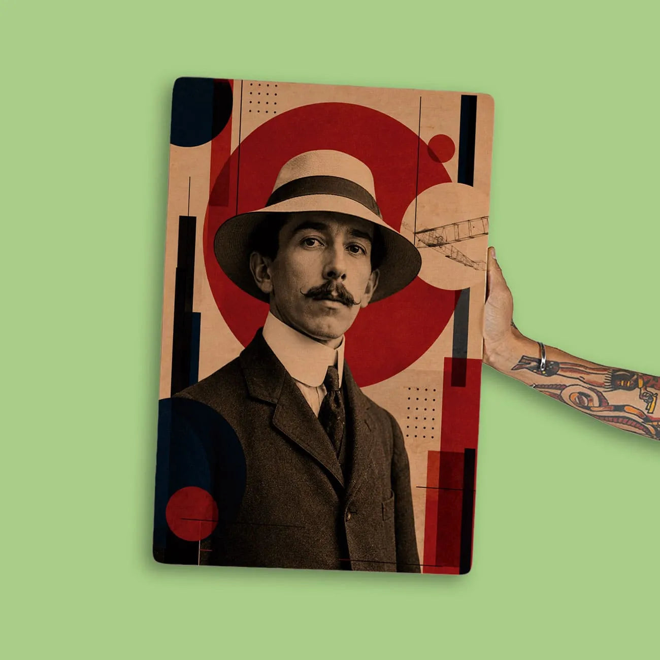 Quadro Decorativo - Santos Dumont Bauhaus