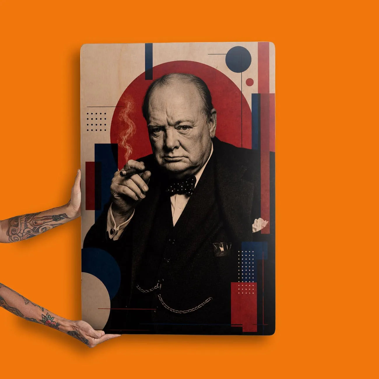 Quadro Decorativo - Winston Churchill Bauhaus