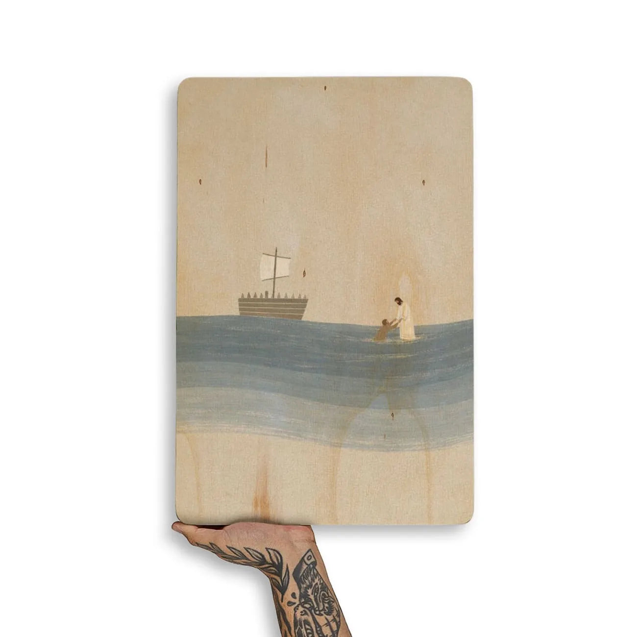 Quadro Decorativo - Jesus anda sobre as águas