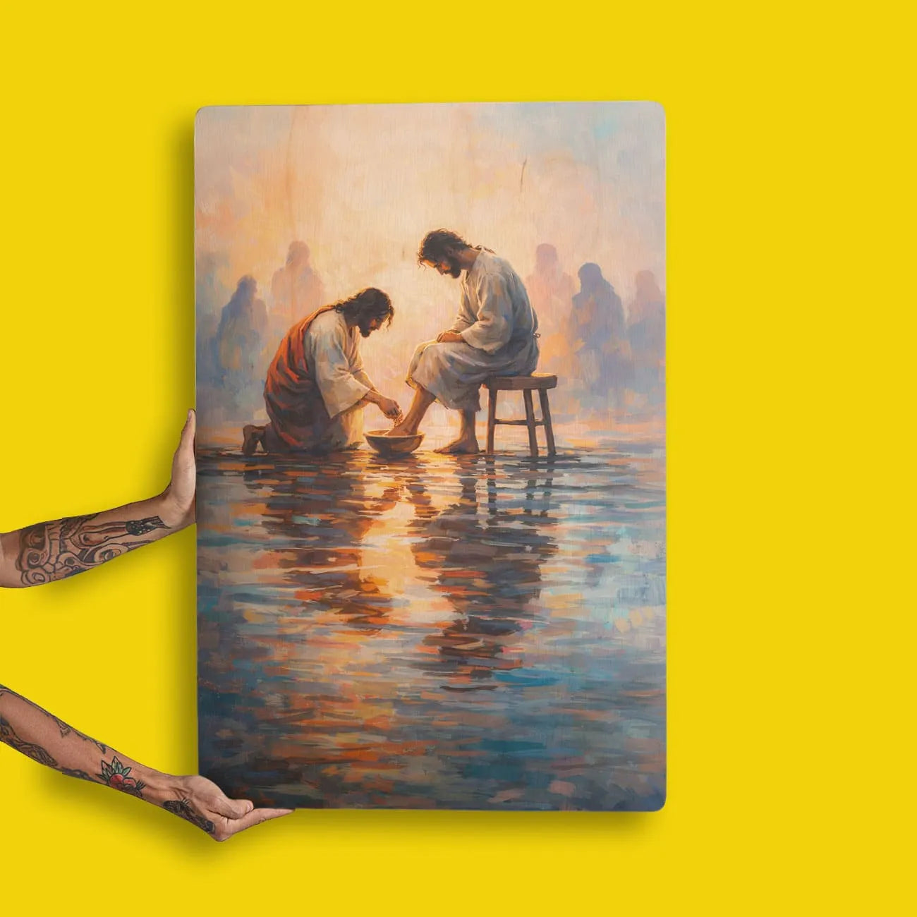 Quadro Decorativo - Jesus Lava Pés
