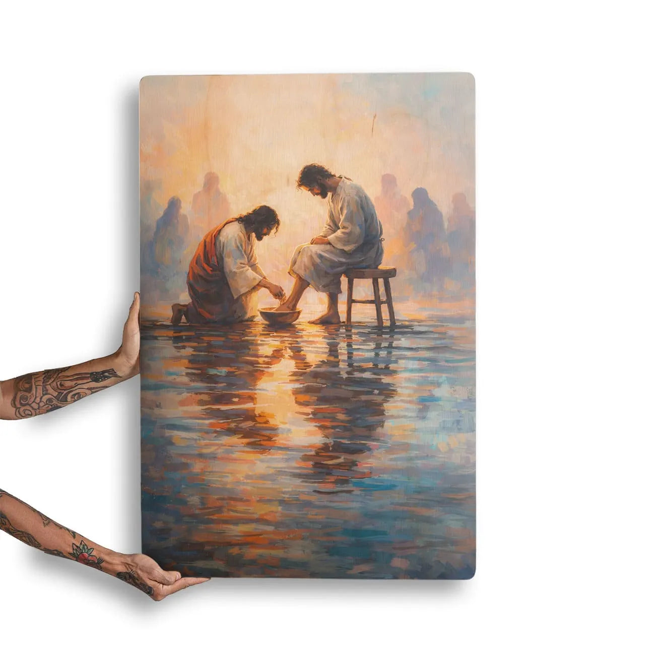 Quadro Decorativo - Jesus Lava Pés