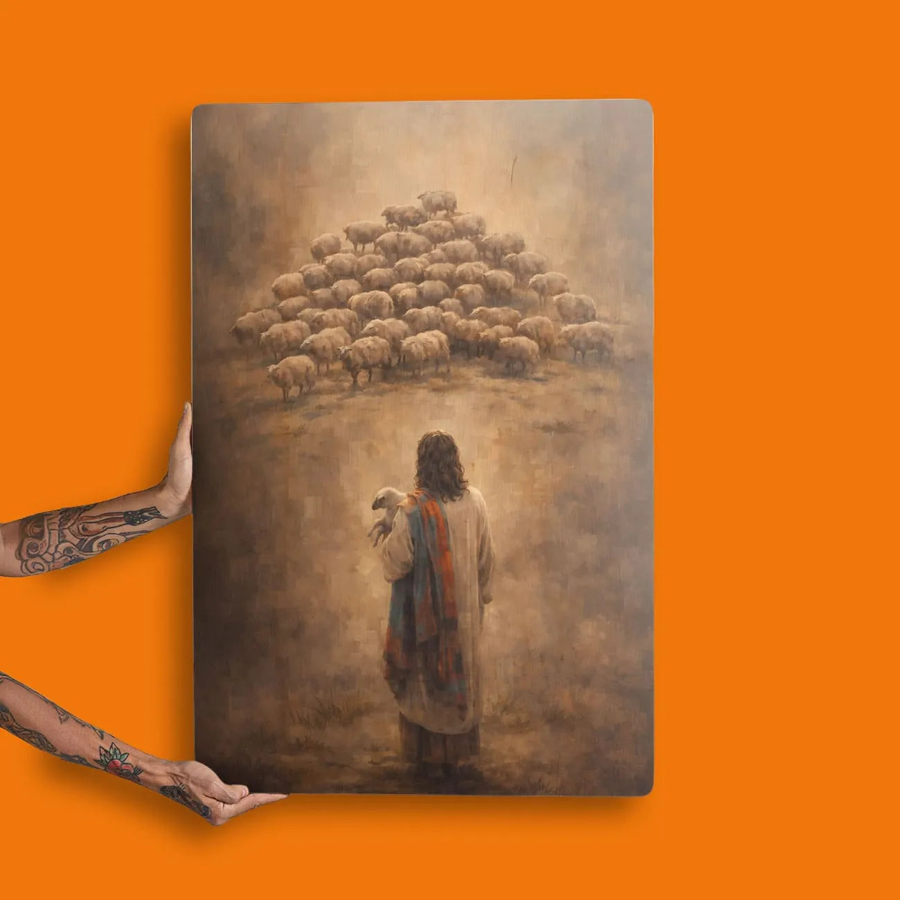 Quadro Decorativo - Jesus e a Ovelha Perdida