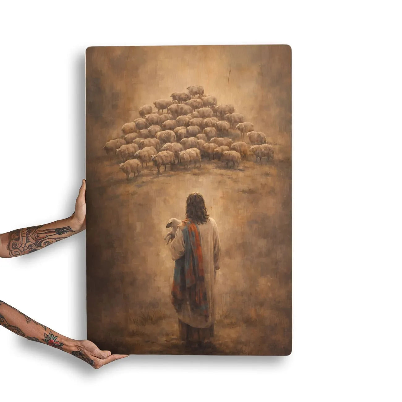 Quadro Decorativo - Jesus e a Ovelha Perdida