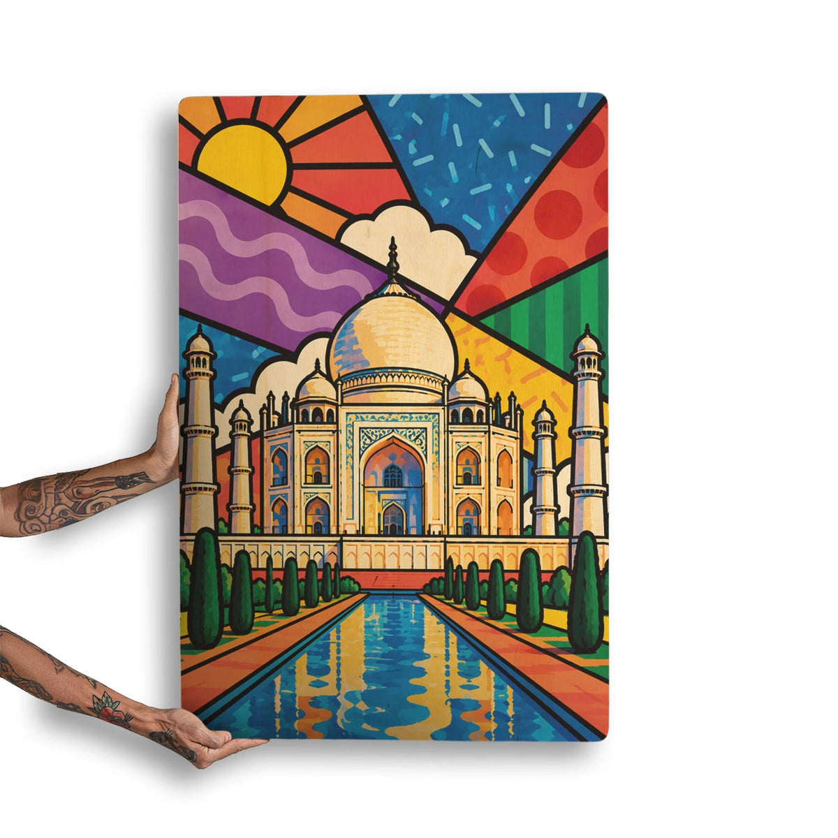 Quadro Decorativo  - Taj Mahal Cores